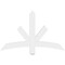 Ekena Millwork Alberta Architectural Grade PVC Gable Bracket, 48"W x 30"H x 2"D x 4"F, 15/12 Pitch GBP048X30X0204ALB00 - alternate 5